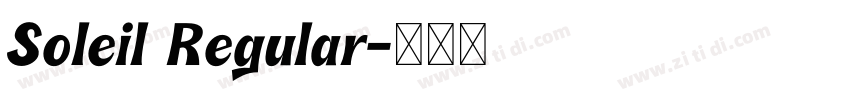 Soleil Regular字体转换